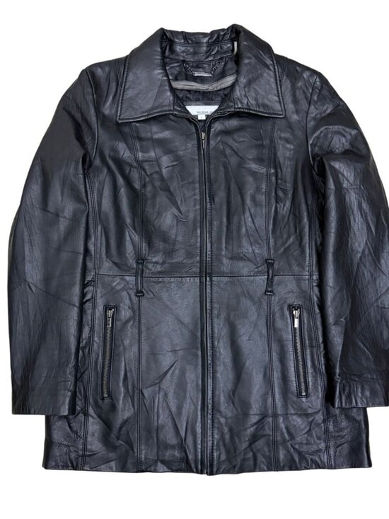 Wilsons Leather Jackets & Blazers - Wilsons Leather Black Coat Winter Insulated Business Casual Jacket Womens Large